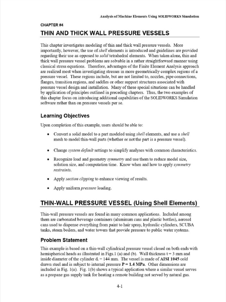 04 - Thin and Thick Wall Pressure Vessels - Curs | PDF