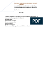 Aplicația 3 Proiectarea Activ de Dezvoltare a Competentelor Socio - Emoționale