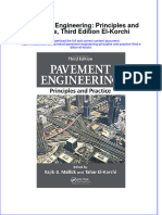 Textbook Pavement Engineering Principles and Practice Third Edition El Korchi Ebook All Chapter PDF