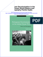 Textbook Portuguese Decolonization in The Indian Ocean World History and Ethnography Pamila Gupta Ebook All Chapter PDF