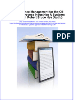 Textbook Performance Management For The Oil Gas and Process Industries A Systems Approach Robert Bruce Hey Auth Ebook All Chapter PDF
