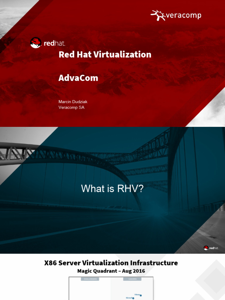 Red Hat Virtualization 4.1 Technical Presentation - AdvaCom | PDF ...