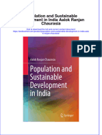 PDF Population and Sustainable Development in India Aalok Ranjan Chaurasia Ebook Full Chapter