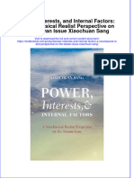 Textbook Power Interests and Internal Factors A Neoclassical Realist Perspective On The Taiwan Issue Xiaochuan Sang Ebook All Chapter PDF
