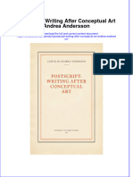 Textbook Postscript Writing After Conceptual Art Andrea Andersson Ebook All Chapter PDF