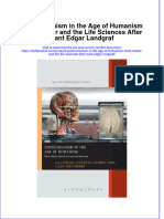 Download textbook Posthumanism In The Age Of Humanism Mind Matter And The Life Sciences After Kant Edgar Landgraf ebook all chapter pdf 