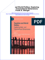 Download pdf Populism And World Politics Exploring Inter And Transnational Dimensions Frank A Stengel ebook full chapter 