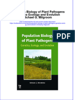 Textbook Population Biology of Plant Pathogens Genetics Ecology and Evolution Michael G Milgroom Ebook All Chapter PDF