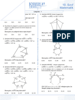 11. Sınıf Matematik MEB Çember Kazanım Testi