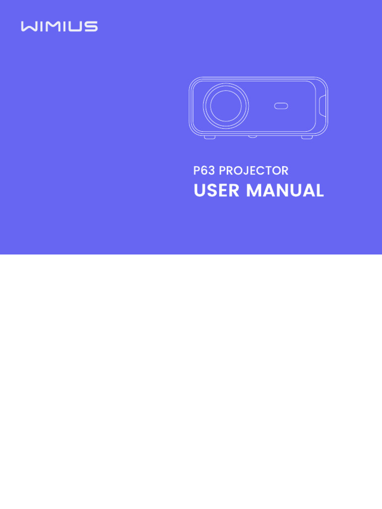 WiMiUS Projector Manual - P63 | PDF