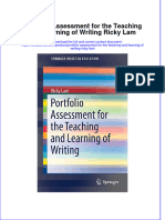 Textbook Portfolio Assessment For The Teaching and Learning of Writing Ricky Lam Ebook All Chapter PDF