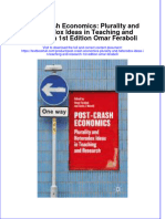 Textbook Post Crash Economics Plurality and Heterodox Ideas in Teaching and Research 1St Edition Omar Feraboli Ebook All Chapter PDF