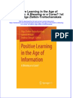 Textbook Positive Learning in The Age of Information A Blessing or A Curse 1St Edition Olga Zlatkin Troitschanskaia Ebook All Chapter PDF