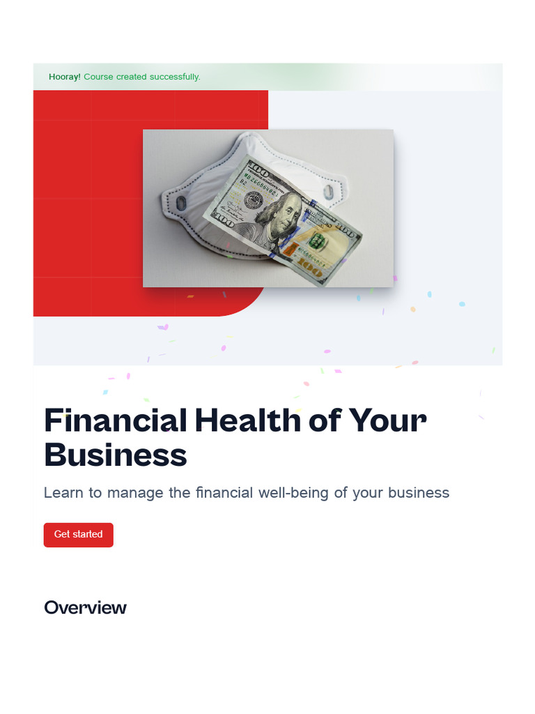 Financial Health of Your Business | PDF | Forecasting | Expense