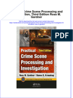 PDF Practical Crime Scene Processing and Investigation Third Edition Ross M Gardner Ebook Full Chapter