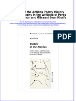 Textbook Poetics of The Antilles Poetry History and Philosophy in The Writings of Perse Cesaire Fanon and Glissant Jean Khalfa Ebook All Chapter PDF