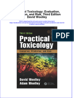 Download textbook Practical Toxicology Evaluation Prediction And Risk Third Edition David Woolley ebook all chapter pdf 