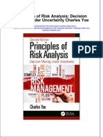 Textbook Principles of Risk Analysis Decision Making Under Uncertainty Charles Yoe Ebook All Chapter PDF