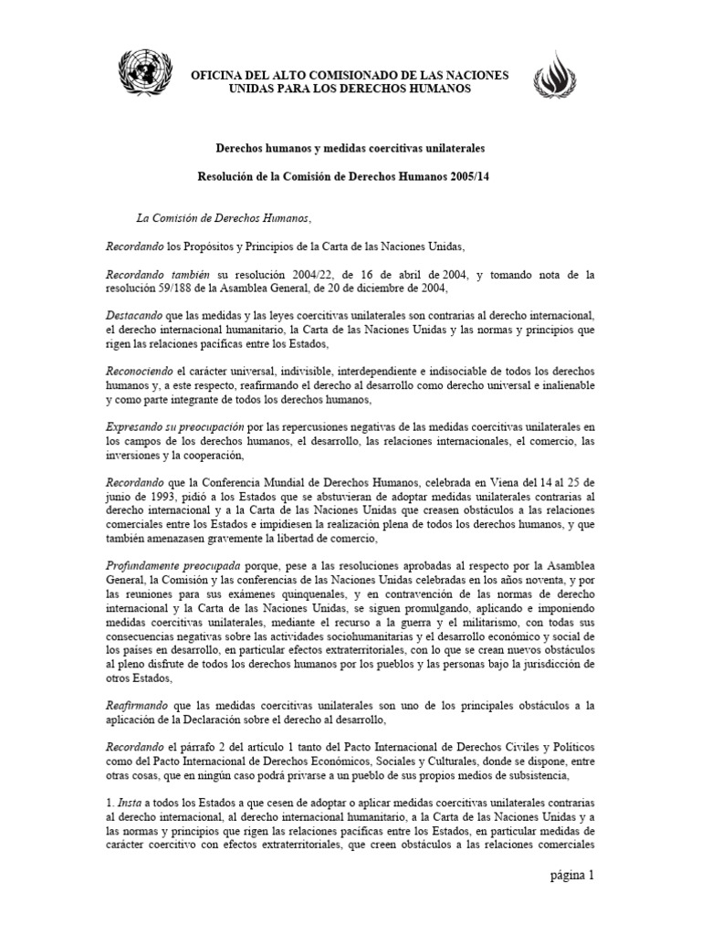 Oficina Del Alto Comisionado de Las Naciones Unidas para Los Derechos ...