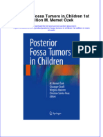 Textbook Posterior Fossa Tumors in Children 1St Edition M Memet Ozek Ebook All Chapter PDF