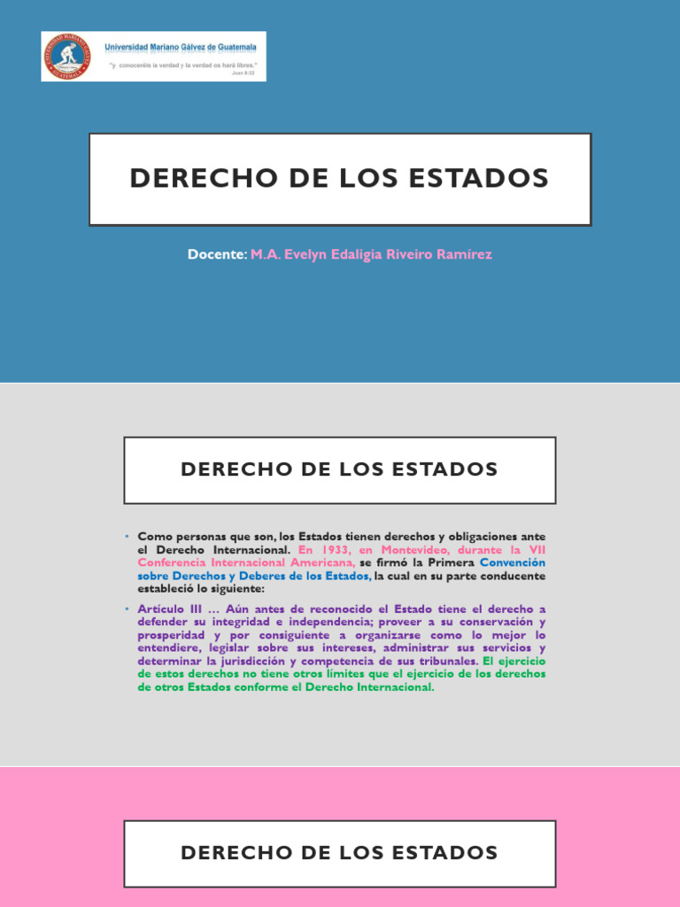 Derechos y Deberes de los Estados | PDF | Estado (política) | Ley ...