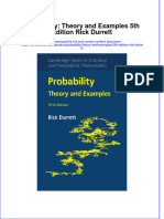 Download pdf Probability Theory And Examples 5Th Edition Rick Durrett ebook full chapter 