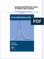 Download pdf Practical Spreadsheet Modeling Using Risk 1St Edition Dale Lehman ebook full chapter 