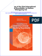 Textbook Proceedings of The 22Nd International Meshing Roundtable 1St Edition Shengyong Cai Ebook All Chapter PDF