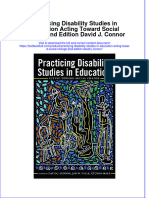 ebffiledoc_693Download textbook Practicing Disability Studies In Education Acting Toward Social Change 2Nd Edition David J Connor ebook all chapter pdf 