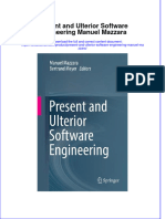 Download textbook Present And Ulterior Software Engineering Manuel Mazzara ebook all chapter pdf 