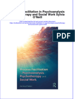 Download textbook Process Facilitation In Psychoanalysis Psychotherapy And Social Work Sylvia Oneill ebook all chapter pdf 