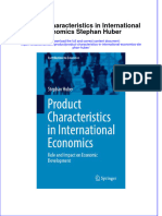 Textbook Product Characteristics in International Economics Stephan Huber Ebook All Chapter PDF