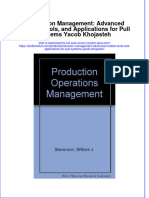 Textbook Production Management Advanced Models Tools and Applications For Pull Systems Yacob Khojasteh Ebook All Chapter PDF