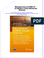 Textbook Project Management and Bim For Sustainable Modern Cities Mohamed Shehata Ebook All Chapter PDF