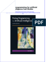 Textbook Prolog Programming For Artificial Intelligence Ivan Bratko Ebook All Chapter PDF