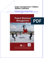 Textbook Project Business Management 1 Edition Edition Lehmann Ebook All Chapter PDF