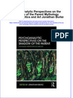Textbook Psychoanalytic Perspectives On The Shadow of The Parent Mythology History Politics and Art Jonathan Burke Ebook All Chapter PDF