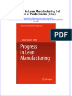 Download textbook Progress In Lean Manufacturing 1St Edition J Paulo Davim Eds ebook all chapter pdf 