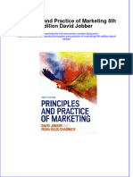 PDF Principles and Practice of Marketing 8Th Edition David Jobber Ebook Full Chapter