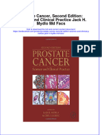 Download pdf Prostate Cancer Second Edition Science And Clinical Practice Jack H Mydlo Md Facs ebook full chapter 