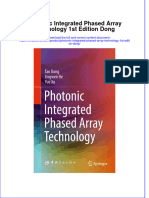 Download full chapter Photonic Integrated Phased Array Technology 1St Edition Dong pdf docx