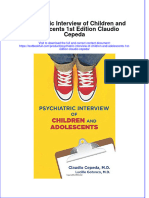 Download textbook Psychiatric Interview Of Children And Adolescents 1St Edition Claudio Cepeda ebook all chapter pdf 