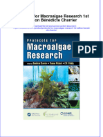 Textbook Protocols For Macroalgae Research 1St Edition Benedicte Charrier Ebook All Chapter PDF
