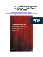 Textbook Putting Faith in Hate When Religion Is The Source or Target of Hate Speech Richard Moon Ebook All Chapter PDF