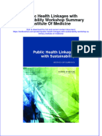Textbook Public Health Linkages With Sustainability Workshop Summary Institute of Medicine Ebook All Chapter PDF