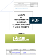 Manual Con 30 Procedimientos de Trabajo Seguro 2015