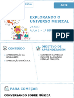 Explorando O Universo Musical: 2 ANO Aula 1 - 1 Bimestre