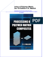 Download textbook Processing Of Polymer Matrix Composites 1St Edition P K Mallick ebook all chapter pdf 