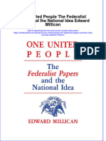 Download textbook One United People The Federalist Papers And The National Idea Edward Millican ebook all chapter pdf 