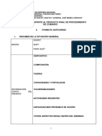 Formato N°2. Emisión Ante Orden